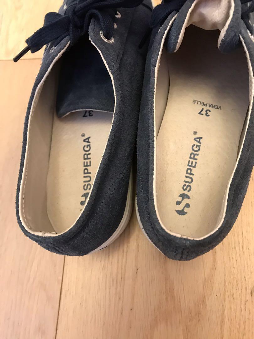 superga platform pelle