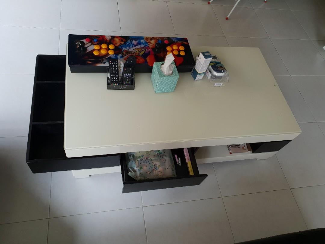Tempered Gl Coffee Table No Embly Required Furniture Tempered Gl Coffee Table No