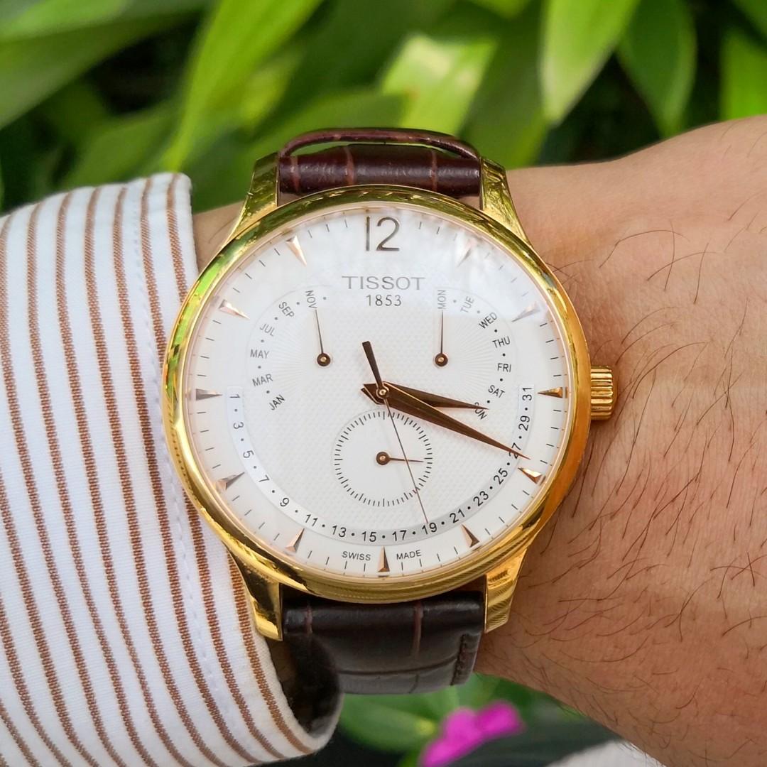 Tissot perpetual calendar rose gold hotsell