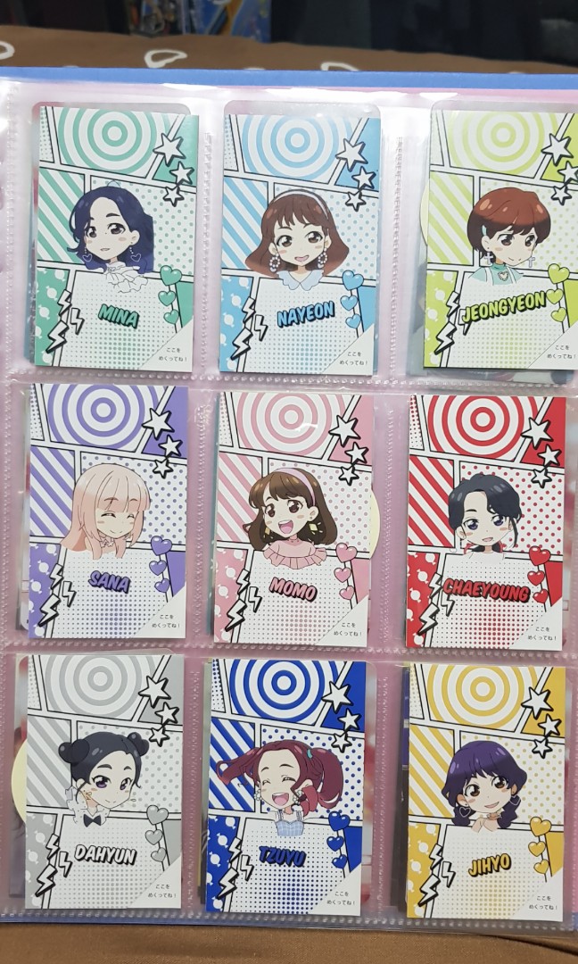Twice Candy Pop animated character cards and stickers, Hobbies & Toys