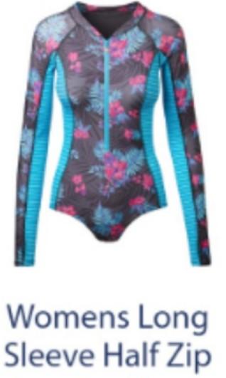 UV skinz long sleeves ladies swimsuit