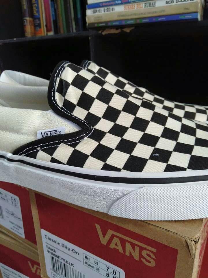 vans slip on checkerboard original