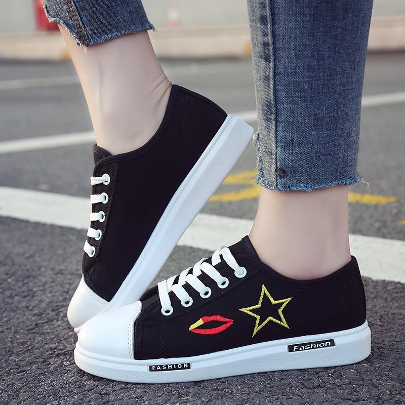 Women Girls Canvas Fashion Flat Shoes Sneakers Women s Fashion