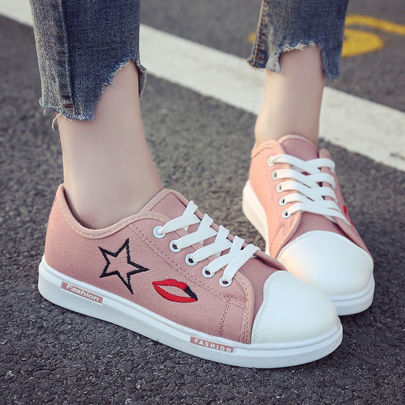 Women Girls Canvas Fashion Flat Shoes Sneakers Women s Fashion