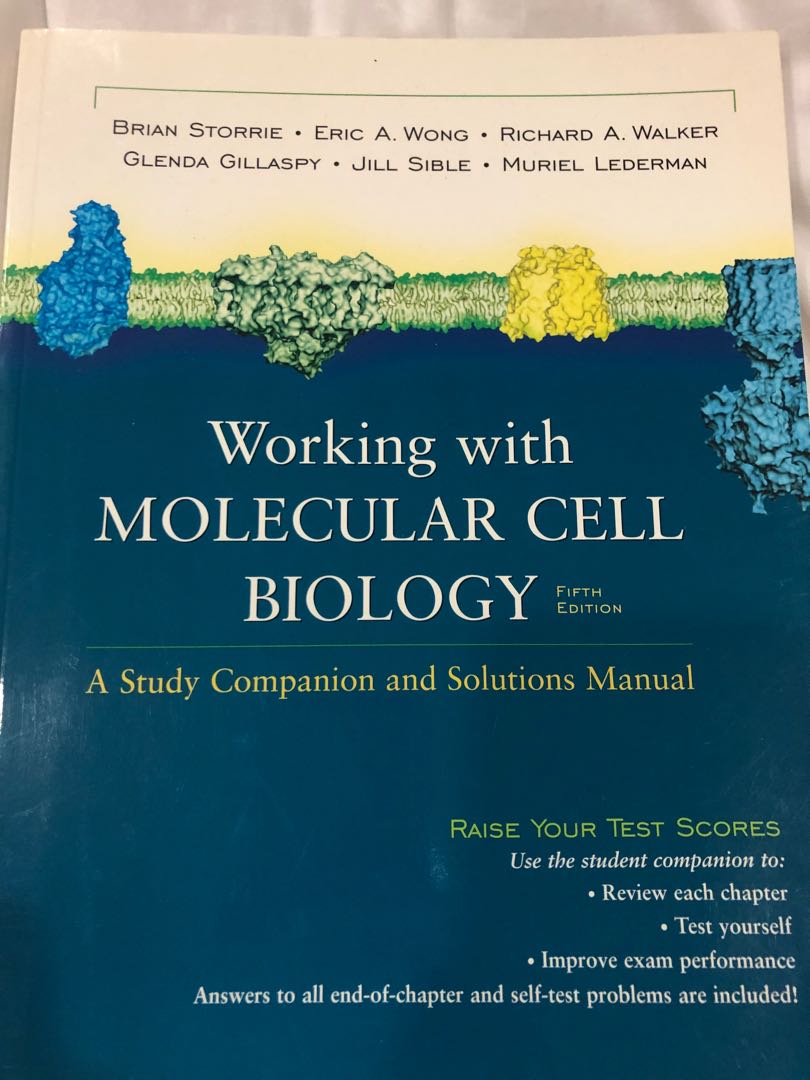 Working With Molecular Cell Biology 5th Edition A Study Companion And Solutions Manual Books Stationery Textbooks Professional Studies On Carousell
