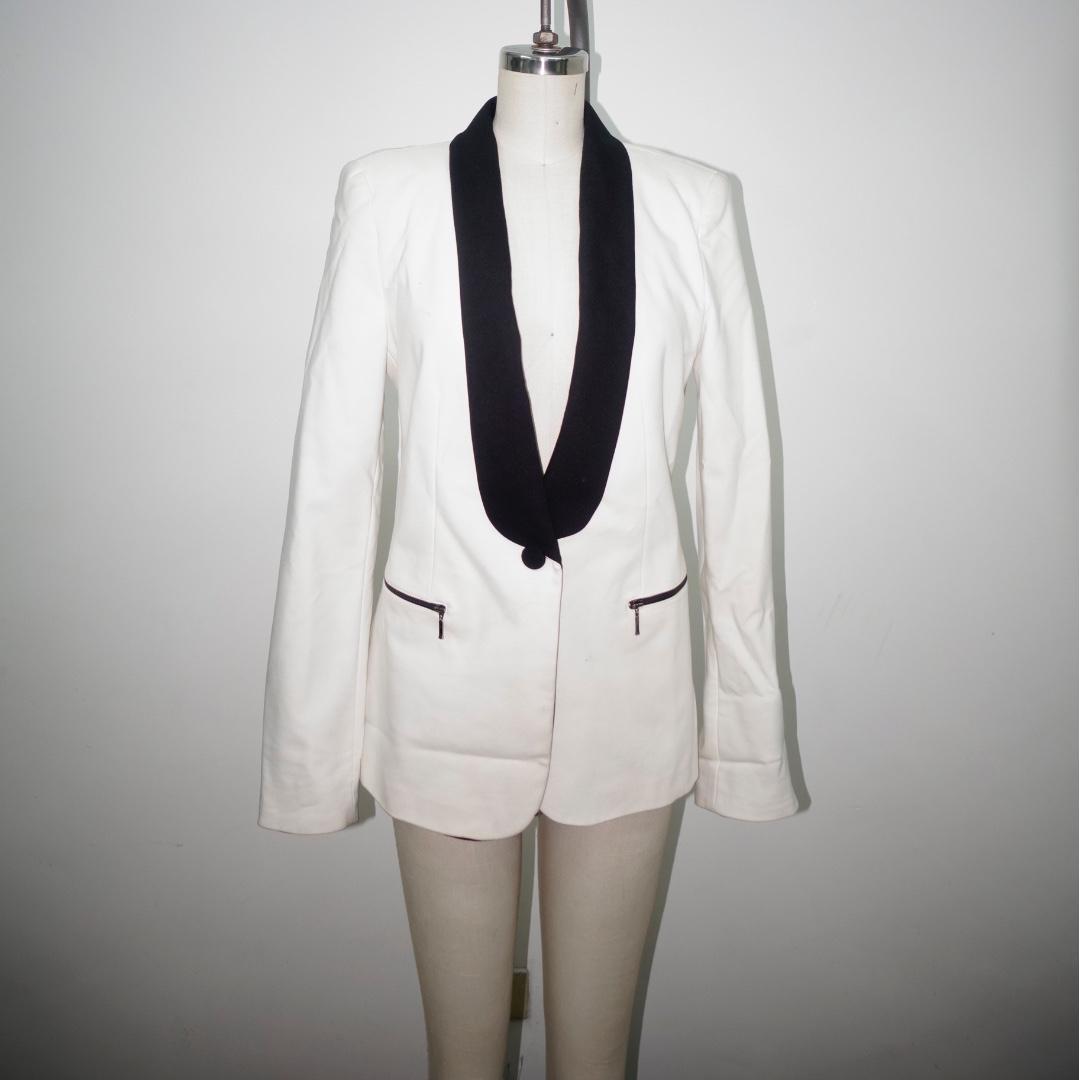 zara white tuxedo dress