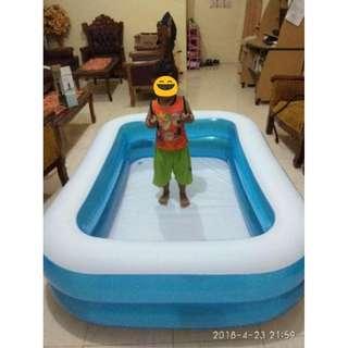 Jual Kolam Renang Anak Blue Rectangle Bestway ( 201 cm )