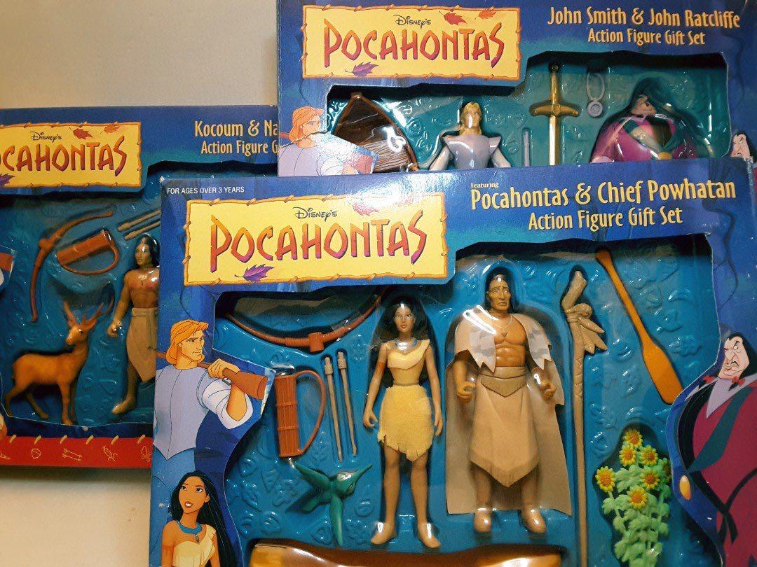 1995 迪士尼風中奇緣公仔POCAHONTAS action figure gift set Mattel