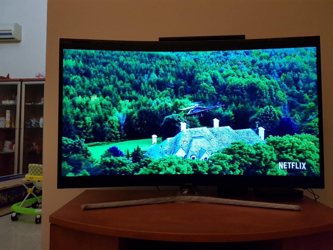 49 Samsung Curved 4k Uhd Led Smart Tv Tv Home Appliances Tv Entertainment Tv On Carousell