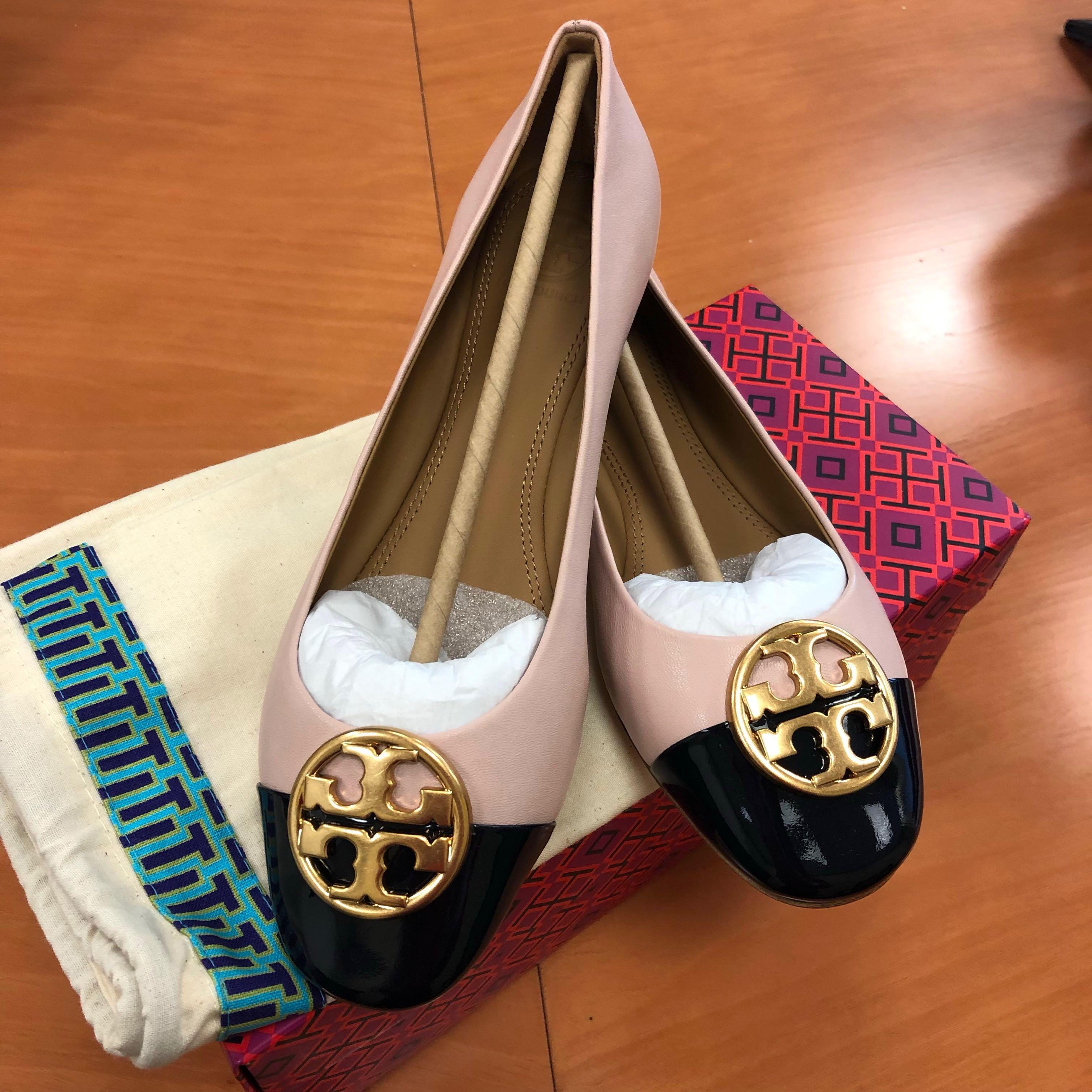 1280 Tory Burch Chelsea Cap toe Ballet Flat Shoes