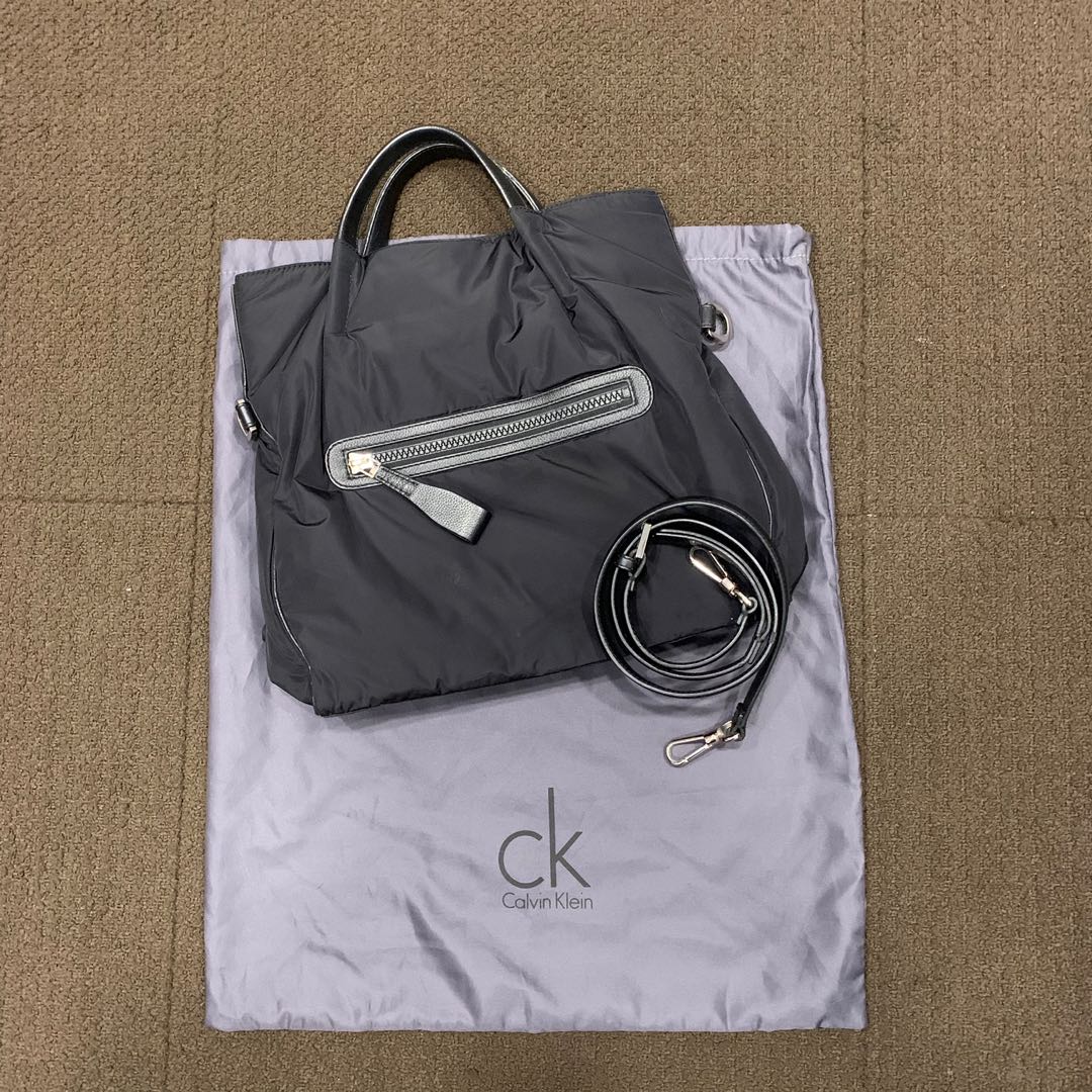 calvin klein nylon tote handbags