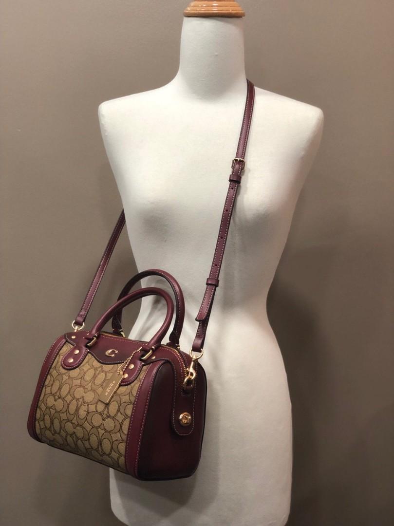 Ivie bennett satchel deals in signature jacquard