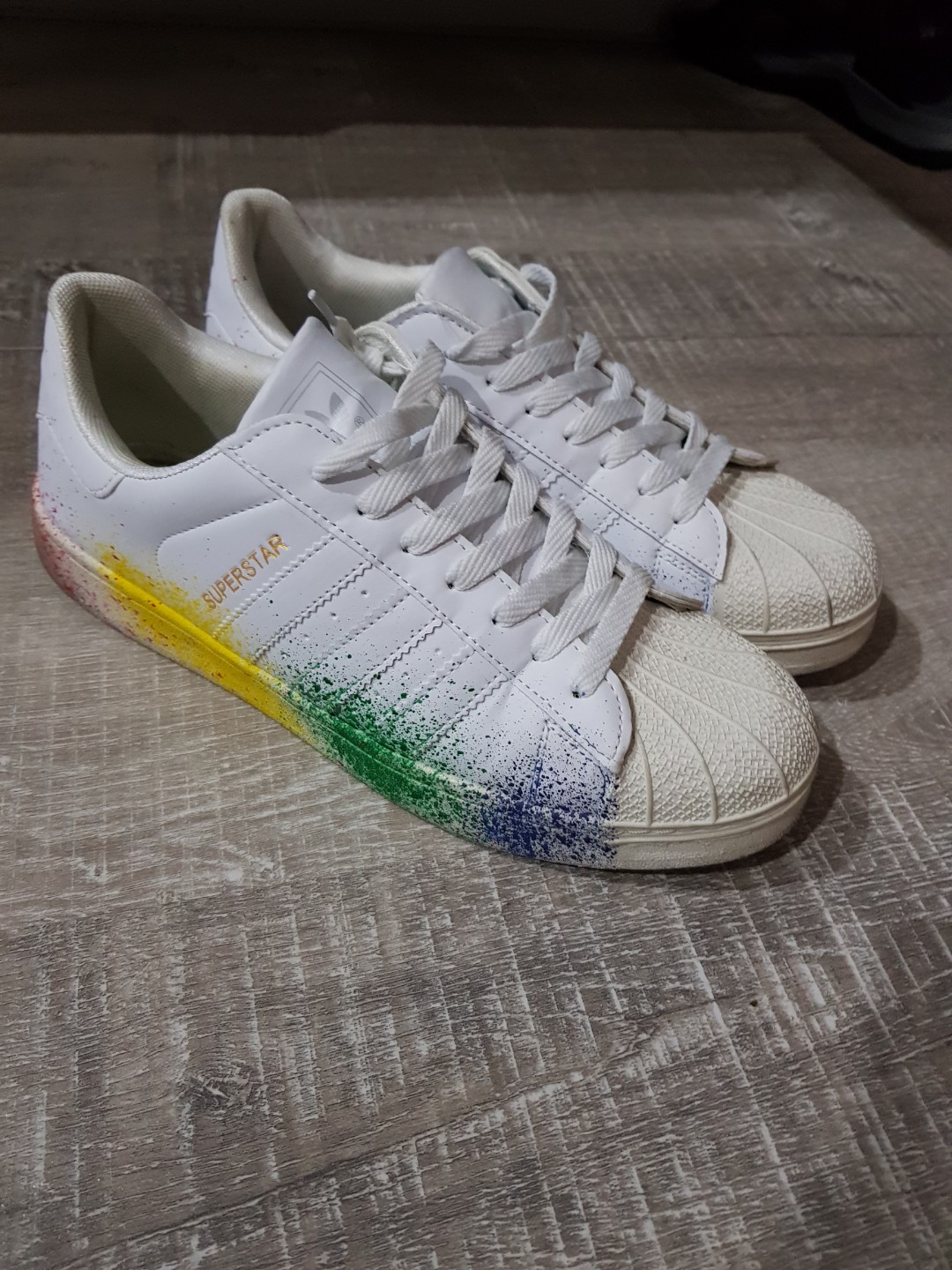 Adidas Superstar Rainbow Spray Limited Edition, Men's Fashion, Footwear,  Sneakers on Carousell