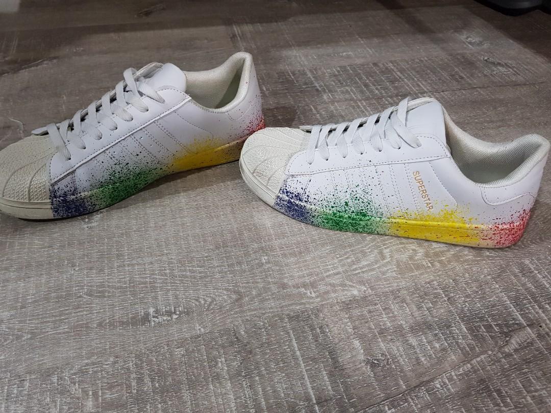 adidas originals superstar 2 spray the rainbow