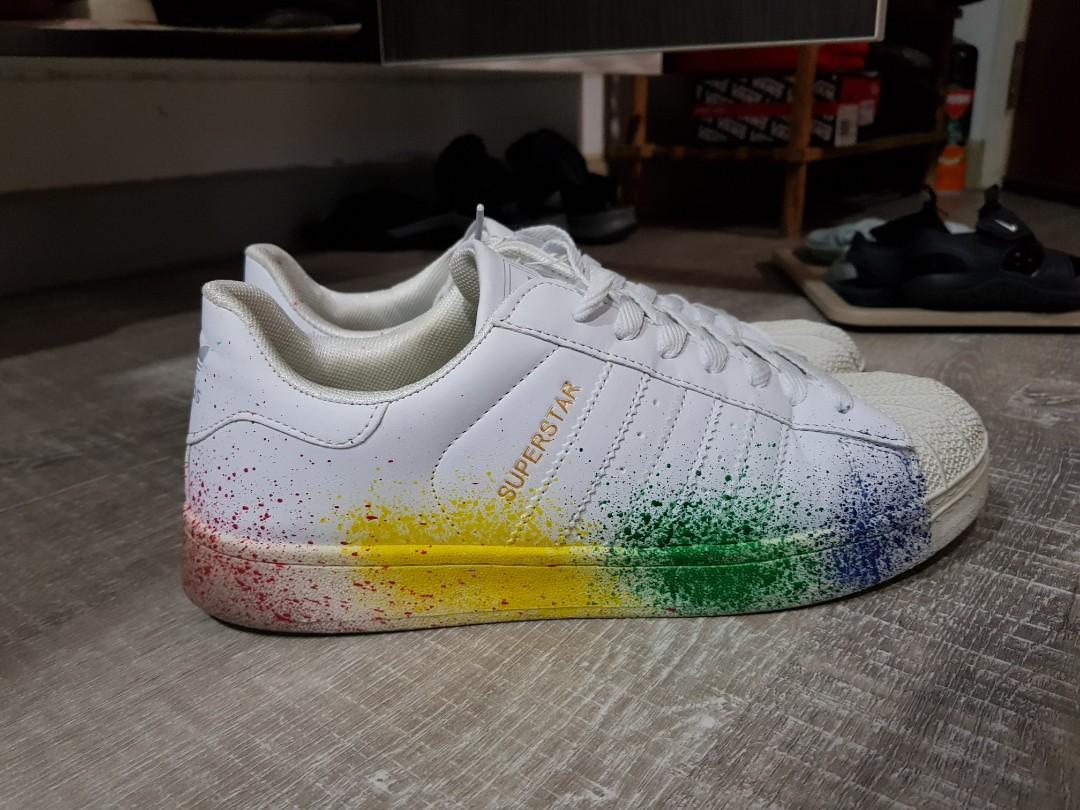 adidas originals superstar 2 spray the rainbow