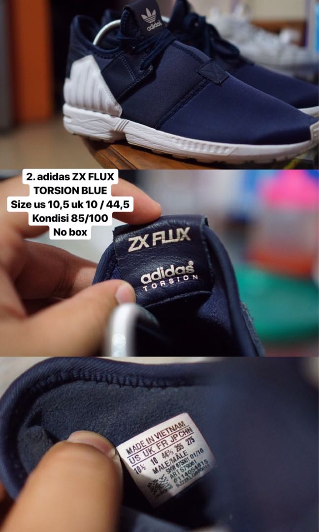 Adidas ZX Flux Blue, Fesyen Pria 