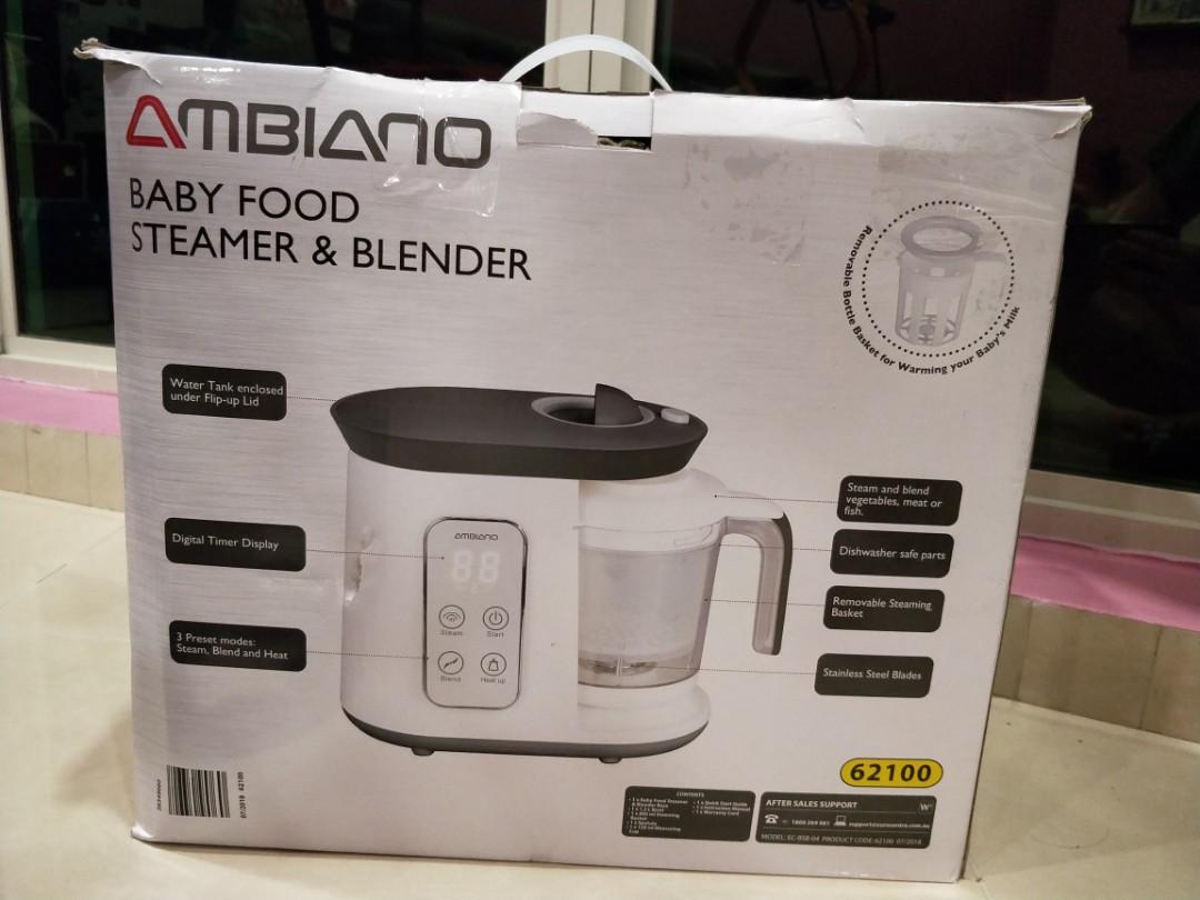 ambiano baby food steamer and blender manual
