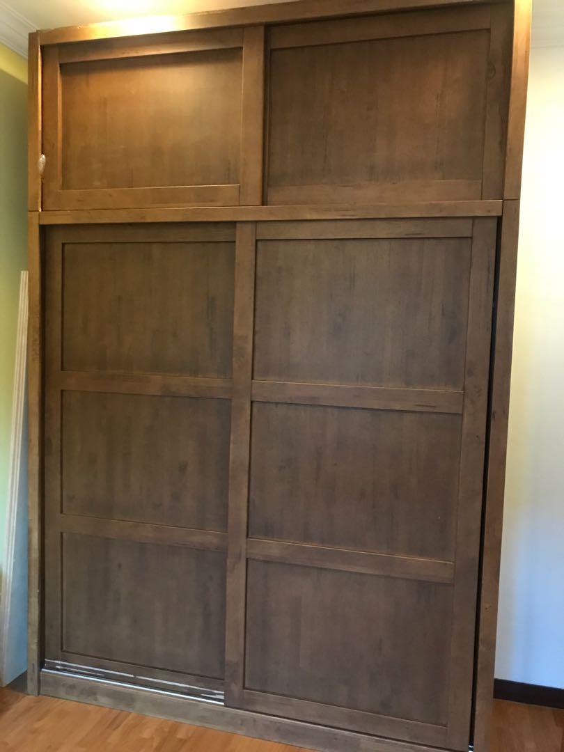 Authentic Teak Wood Furniture Wardrobe, Furniture & Home Living