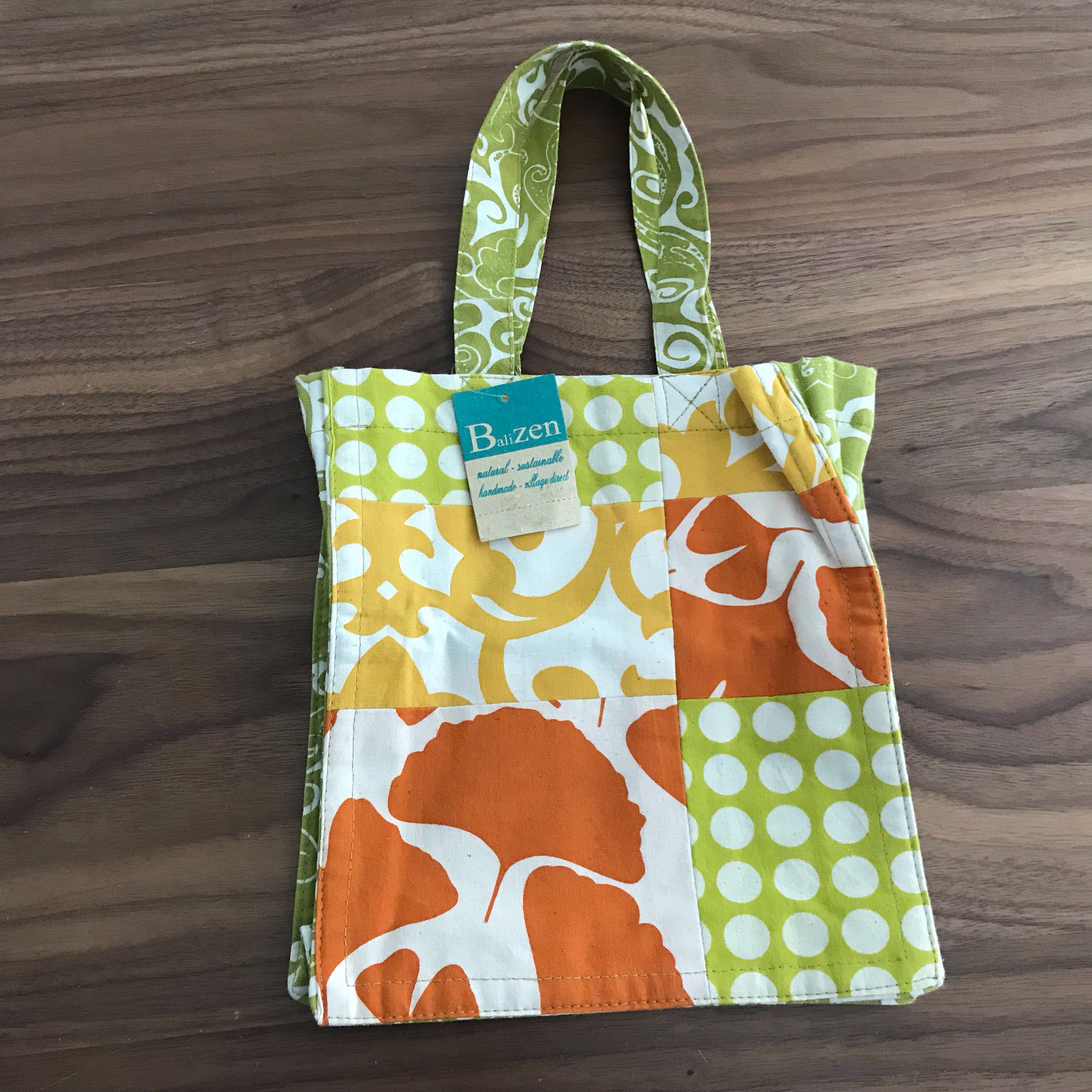 Balinese Cotton Small Fabric Tote Lunch Mini Bag Sunwalker