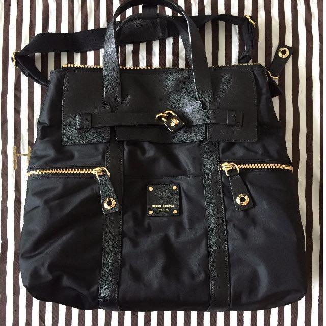 Black Henri Bendel Jetsetter Convertible Backpack Women s Fashion Bags Wallets Backpacks on Carousell