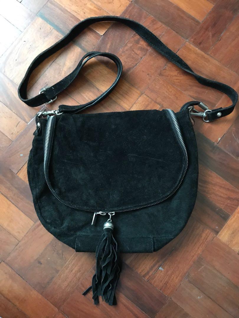 Bags Crossbody bags Börse in Pelle Borse in Pelle Crossbody bag black casual look 
