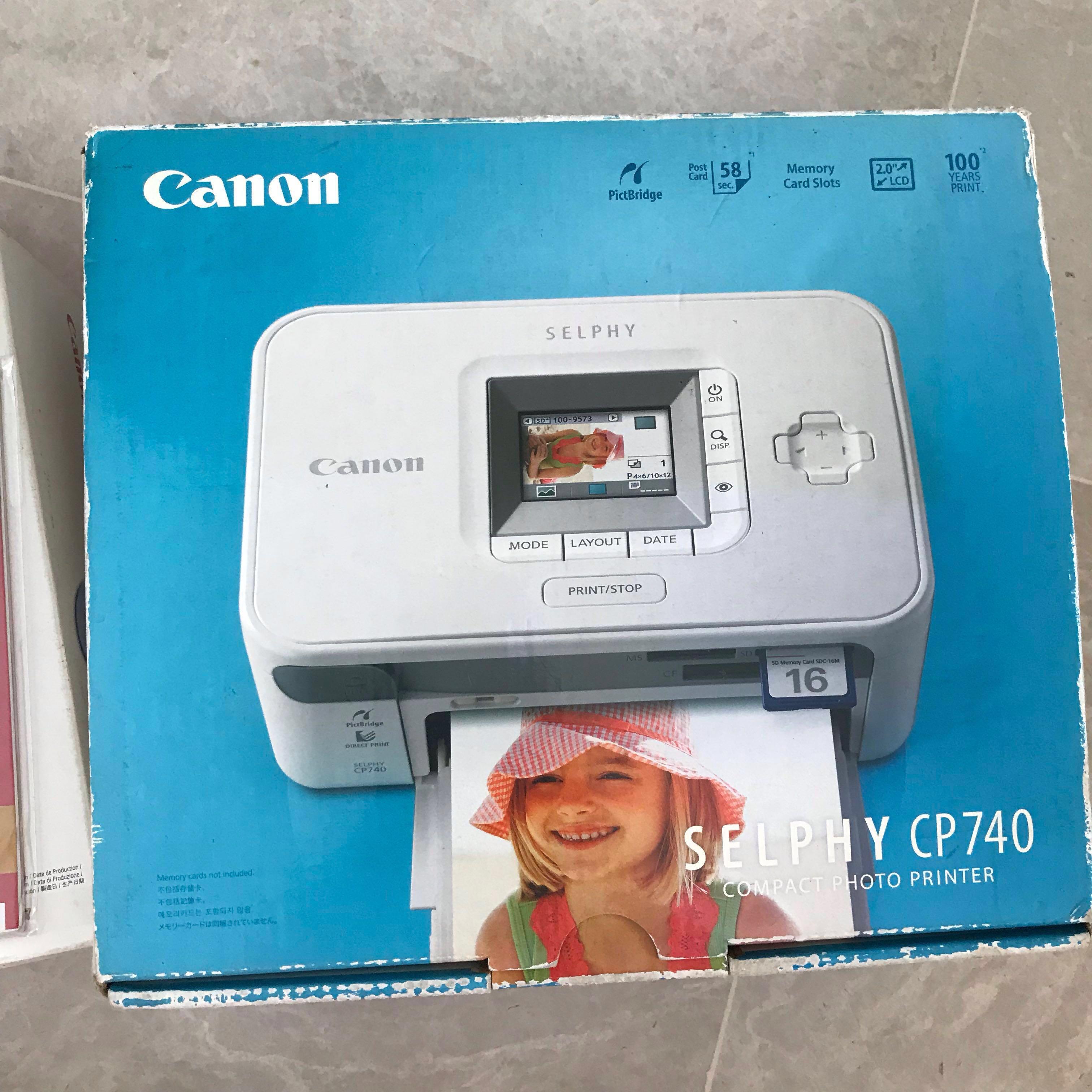 Canon Selphy Cp740 Compact Photo Printer Set Computers And Tech Printers Scanners And Copiers On 6980