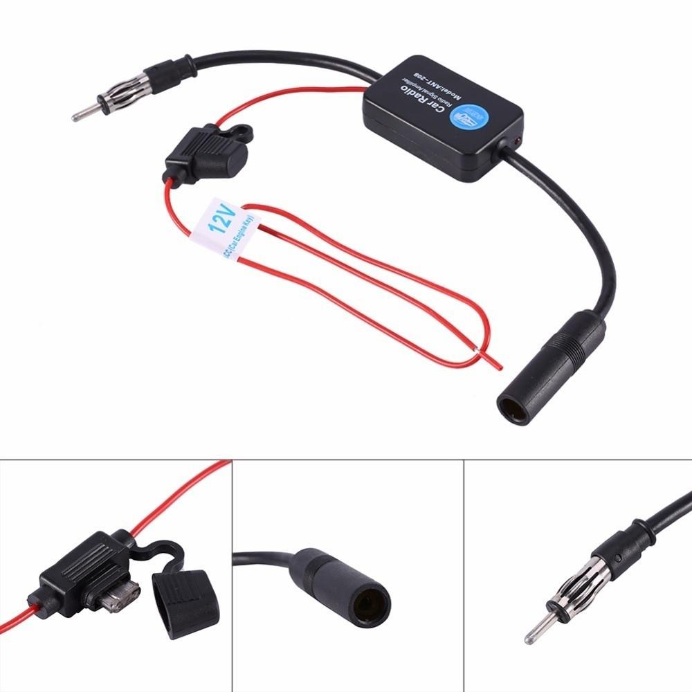 Car FM Radio Antenna Signal Amp Booster Amplifier, Auto ...