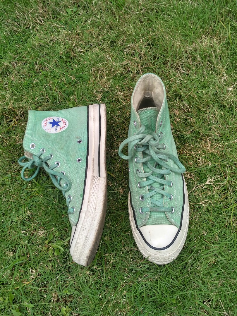 jade green converse