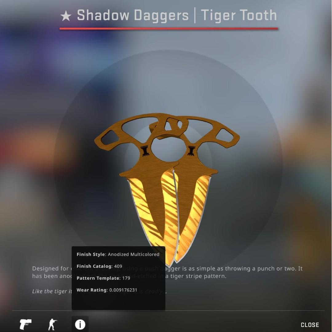 Csgo Shadow Daggers Tiger Tooth Fn 69 Market Price Toys