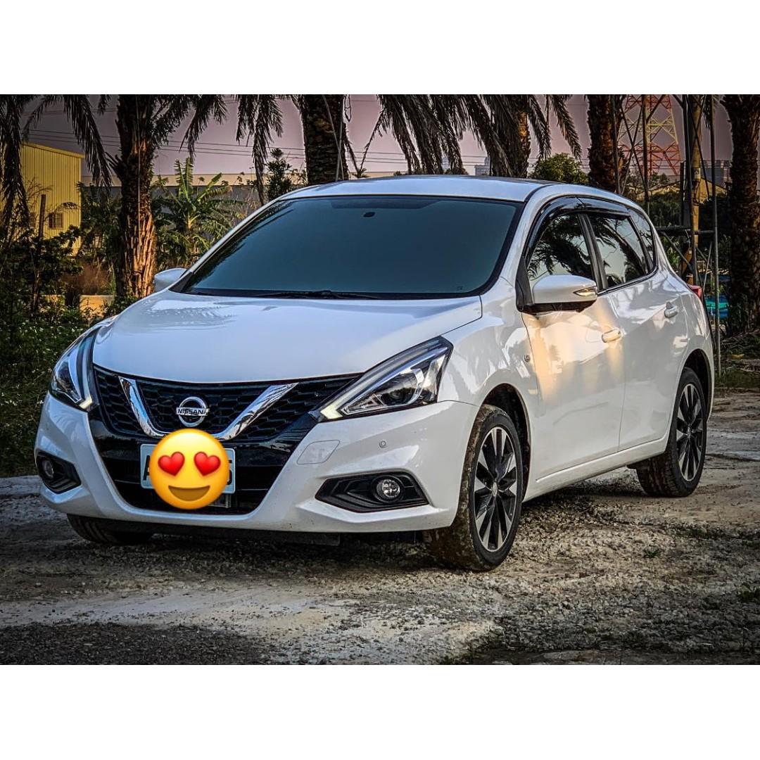 Fb搜尋桃園阿承 日產超人氣big Tiida渦輪17年1 6 白色二手車中古車 汽車 汽車出售在旋轉拍賣