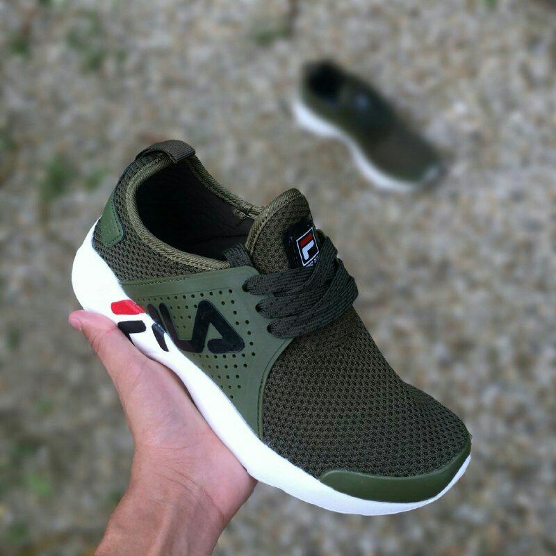 fila army green shoes