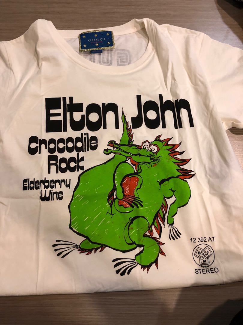 elton john gucci shirt
