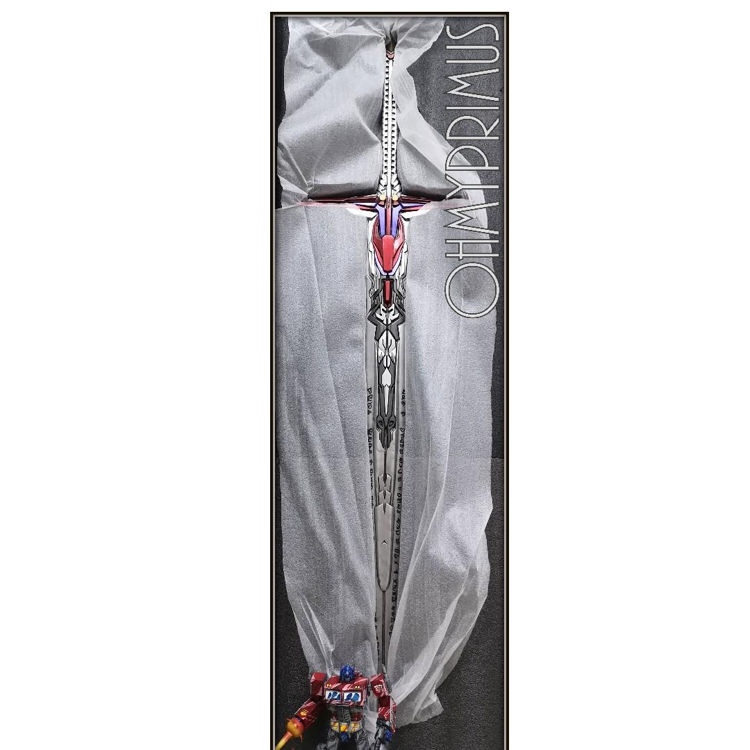 In Stock Toyworld Tw Sw Big Sword Transformers Movie The Last Knight Tlk Optimus Prime Sword Of Judgement Temenos Sword Bulletin Board Preorders On Carousell