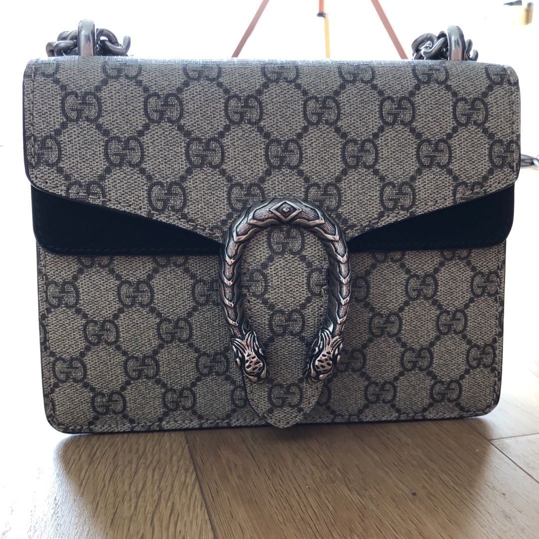 gucci dionysus mini black suede