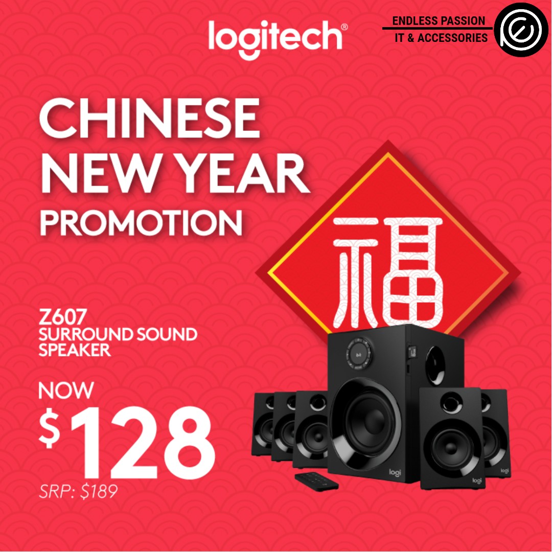 Logitech Z607 5.1 Surround Speakers (160W), Audio, Soundbars, Speakers