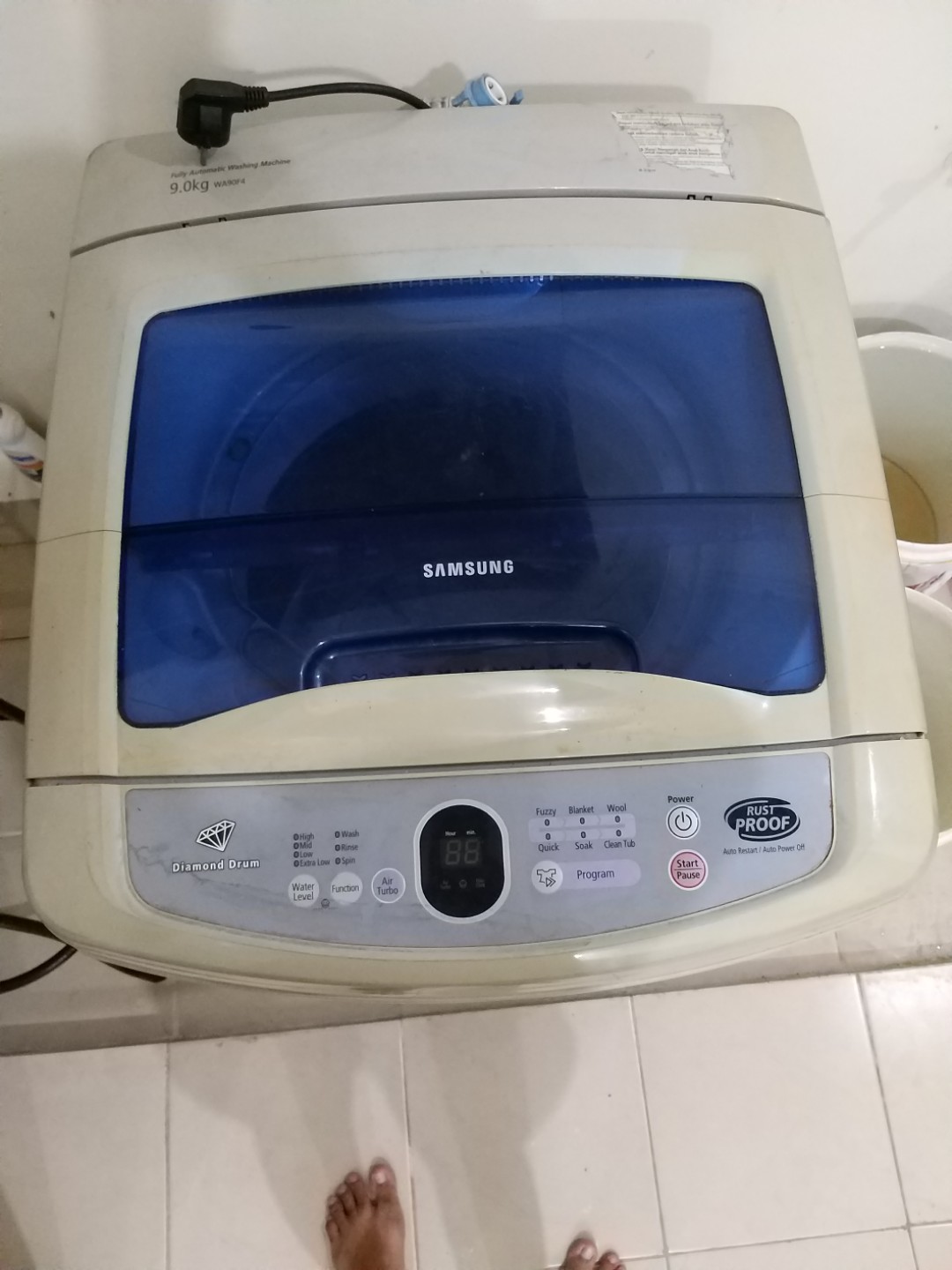 Mesin Cuci Samsung 1 Tabung Elektronik Lainnya Di Carousell Boomerang cabinet design child lock low wattage quick wash. mesin cuci samsung 1 tabung