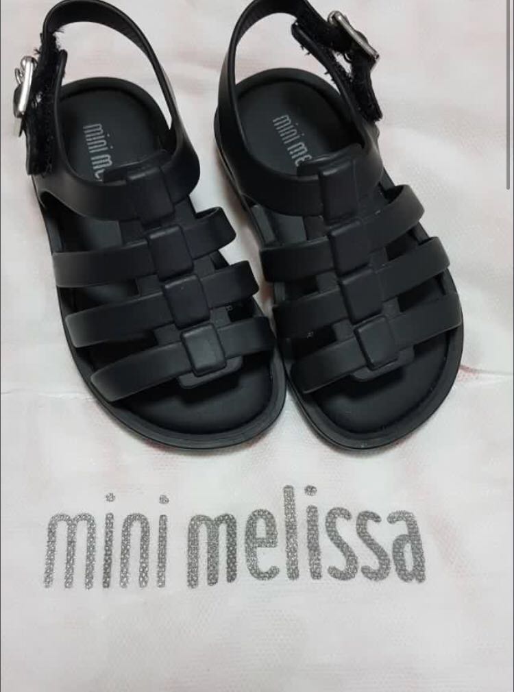 black mini melissa shoes