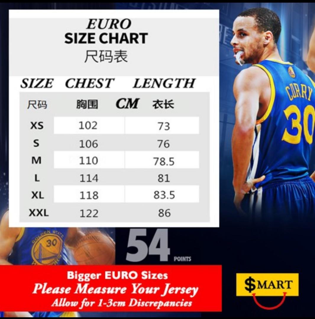 stephen curry jersey xs
