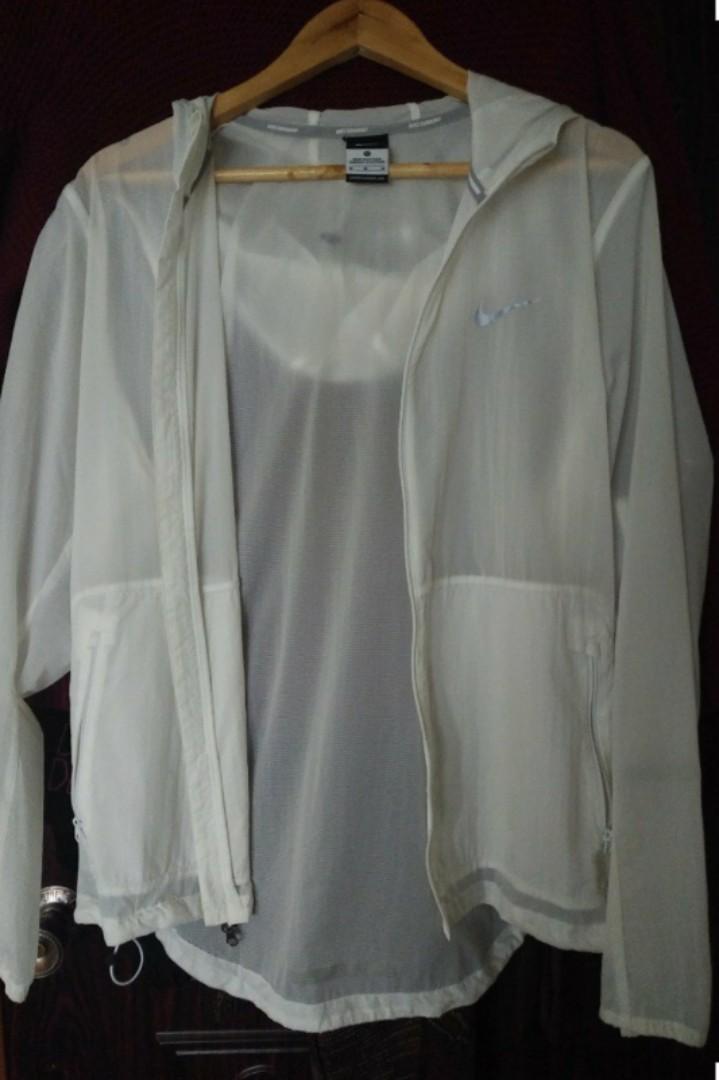 nike transparent running jacket