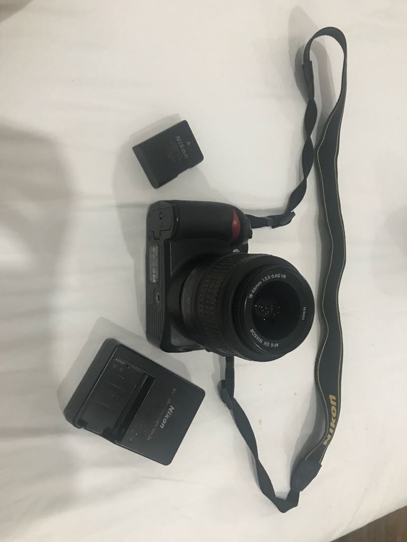 Nikon dslr 3100 with lens kit (Category: Lens & Kits) located in Manila. Submitted by bianca64 (Listing ID 211565341, Image 1). Description: Good condition. Barely used. Good for beginners Package: Unit with lens and strap (18-55mm) Charger Batteries 2gb SD card Pouch Extra lens (55-300mm) Price still negotiable. Rfs: shifting to point and shoot camera.