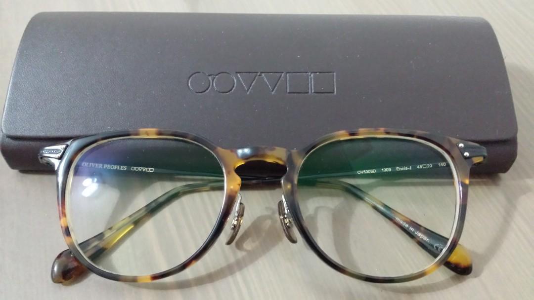 Oliver peoples ennis-j 眼鏡, 男裝, 手錶及配件, 眼鏡- Carousell