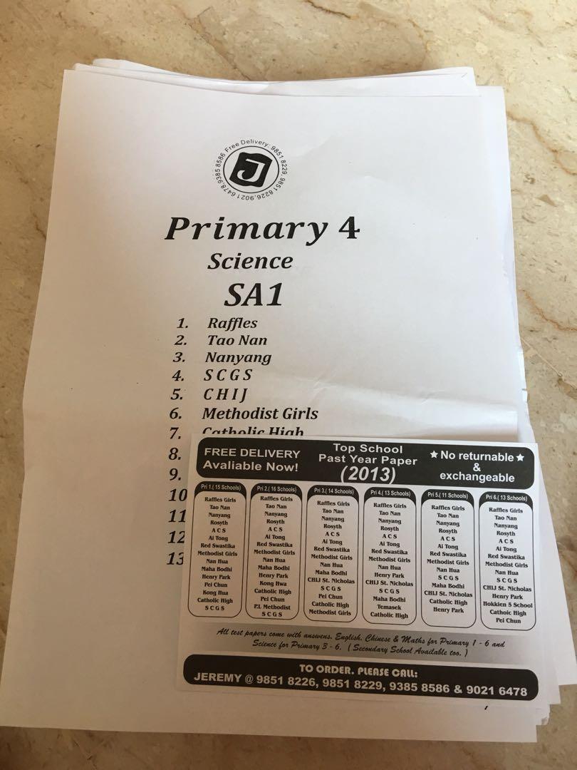 P4 13 Top School Science Papers Hobbies Toys Books Magazines Assessment Books On Carousell