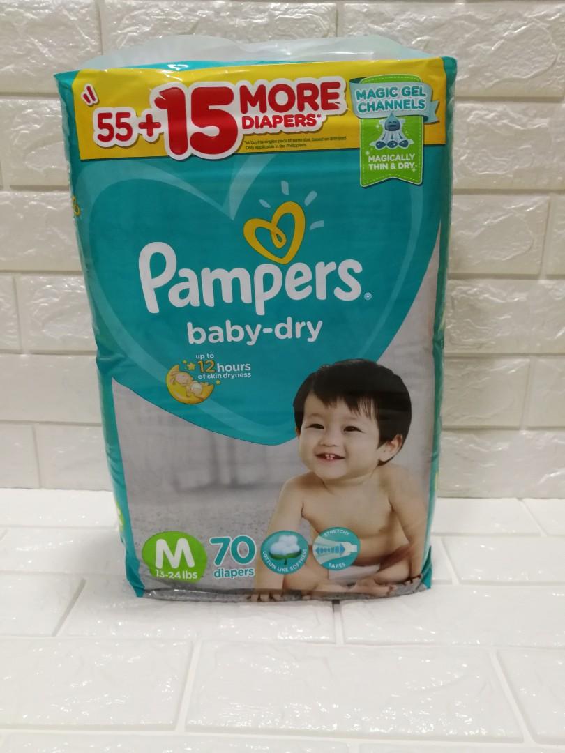 Pampers 70 sales pcs medium price