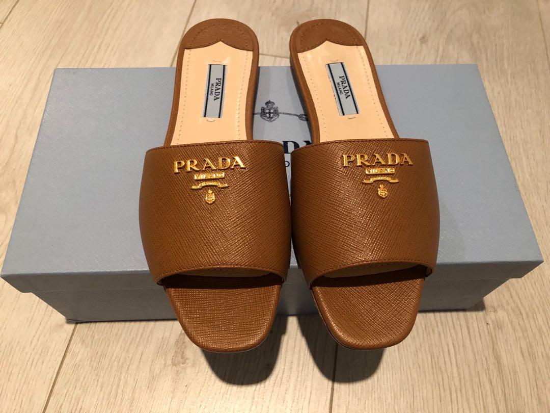 prada leather flats