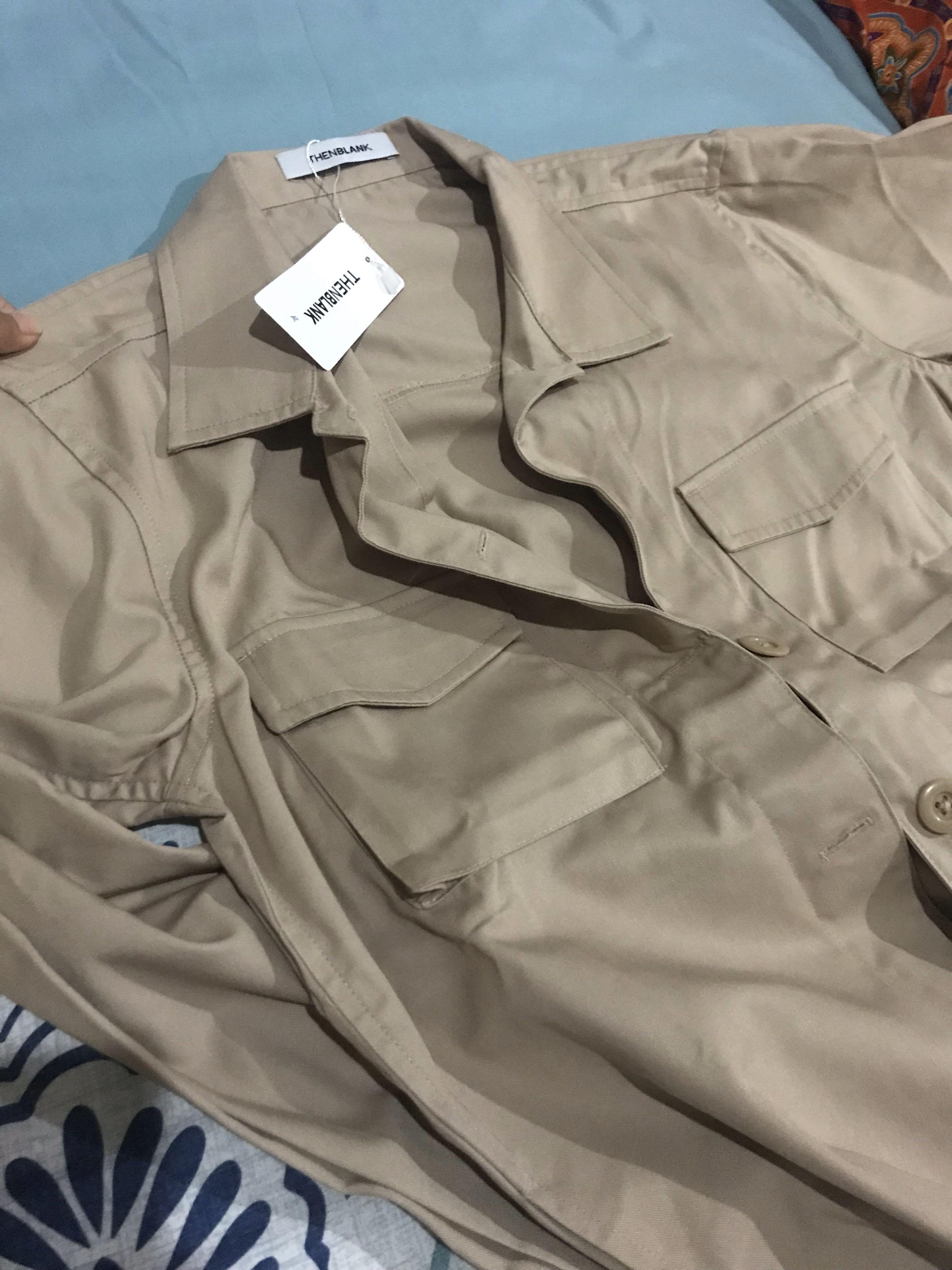 Safari Jacket Thenblank (Beige), Fesyen 