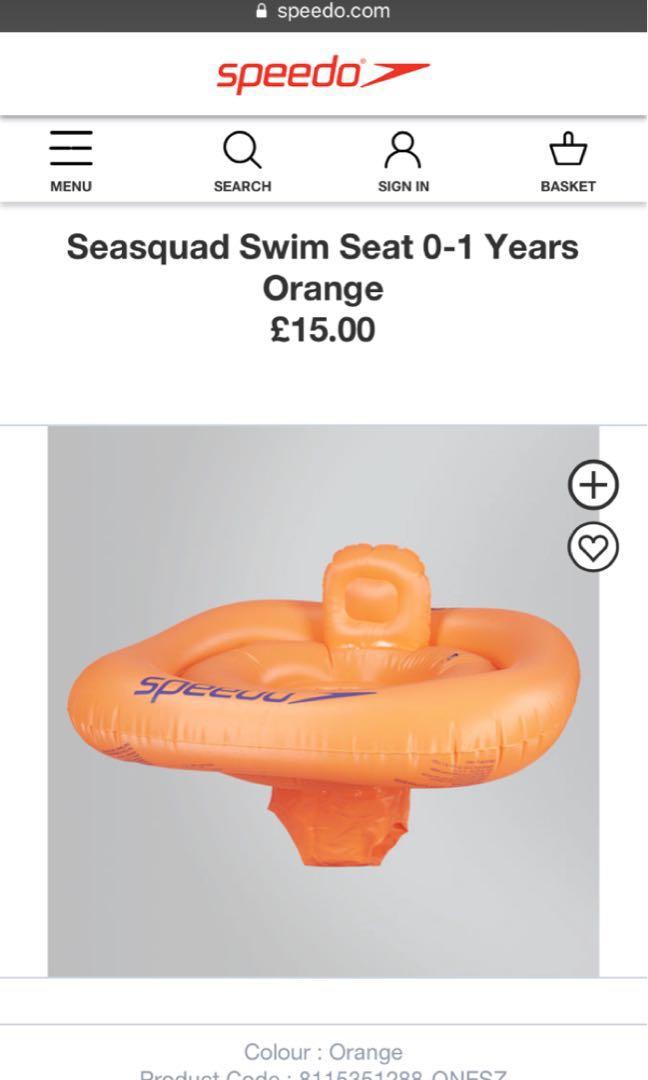 speedo baby swim seat