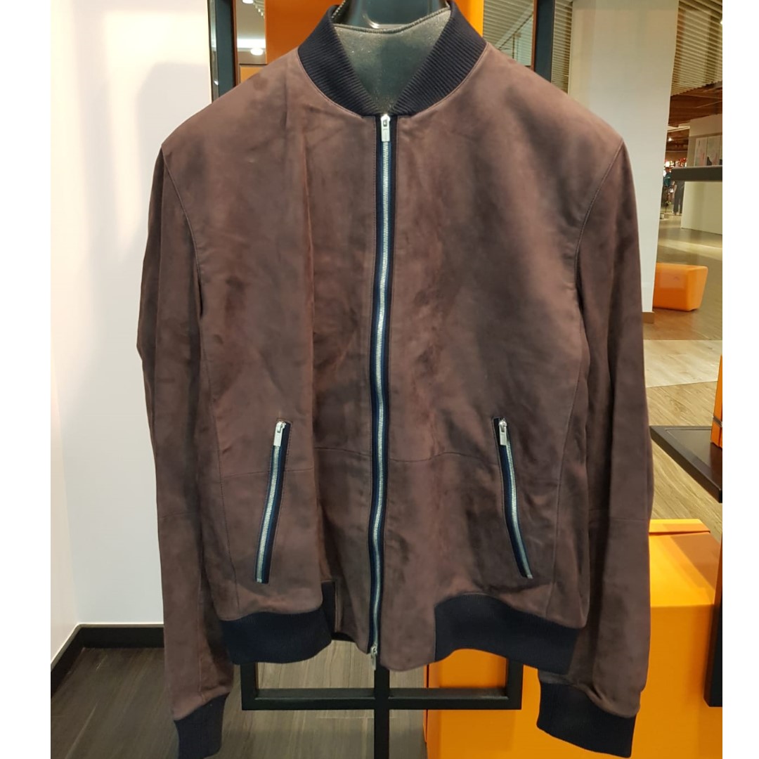 Suede Jacket Hermes Men S Fashion Coats Jackets And Outerwear On Carousell