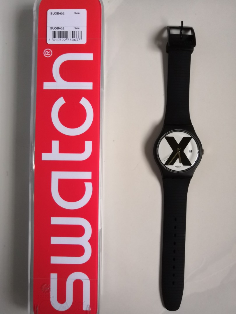 Swatch XX Rated Black Men s Fashion Watches Accessories