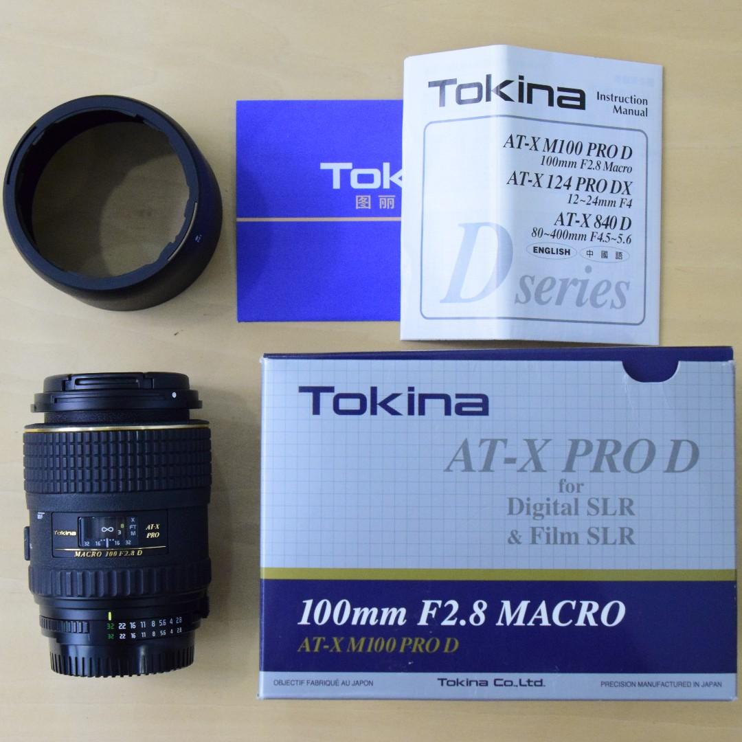 Tokina At X M100 F 2 8 Af Pro D Macro 100mm Micro Autofocus Lens For Nikon Af D Near Mint Photography Lenses On Carousell