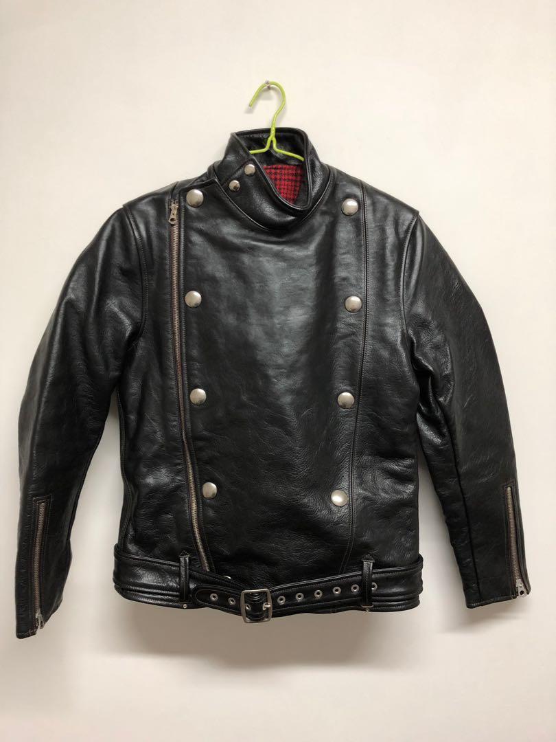 TOYS MCCOY LEATHER JACKET EIGHT BALL KINGMAN M.C., 男裝, 外套及戶外衣服 Carousell